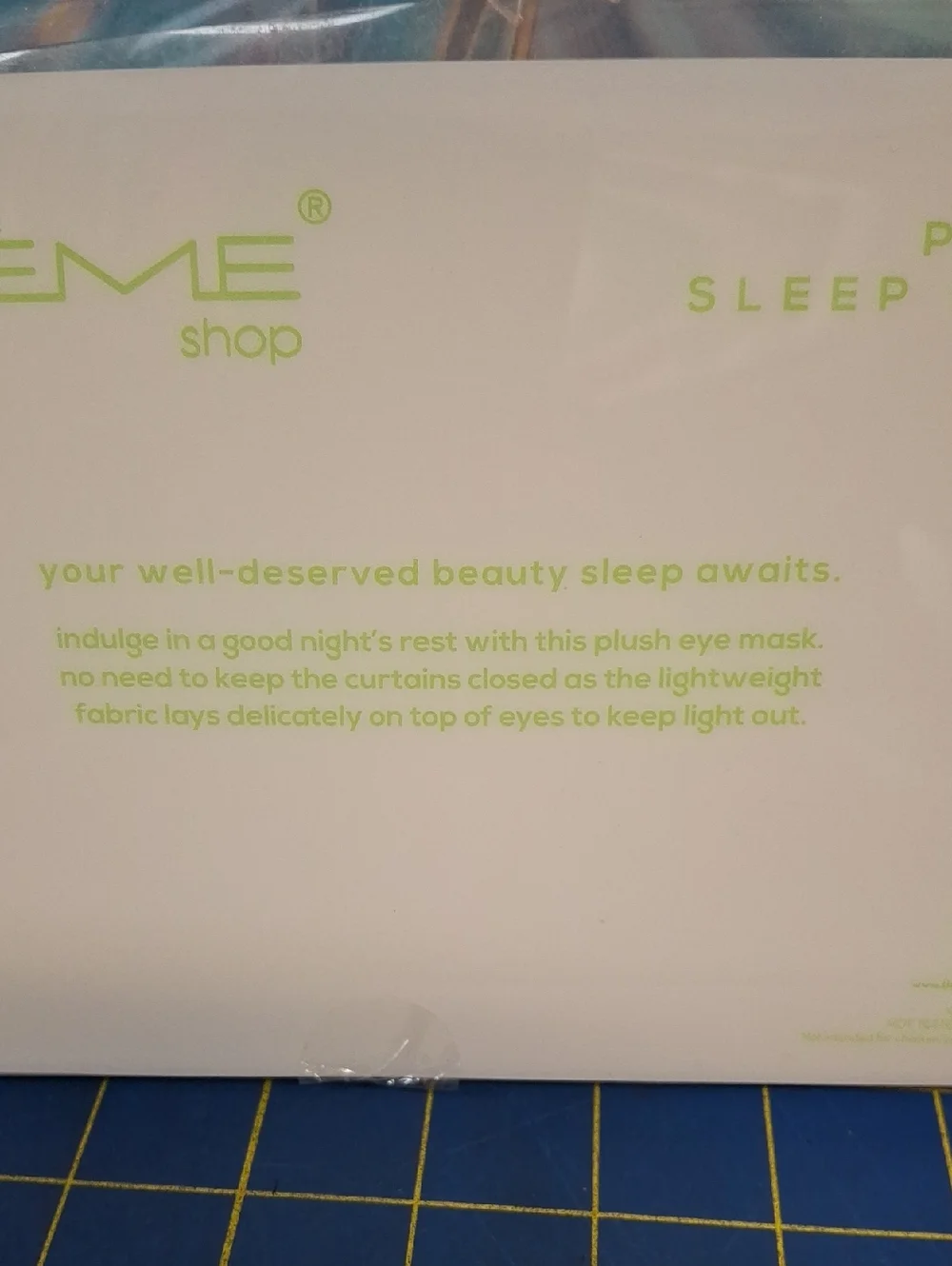 The Crème Shop Peaceful Panda Plush Sleep Mask New